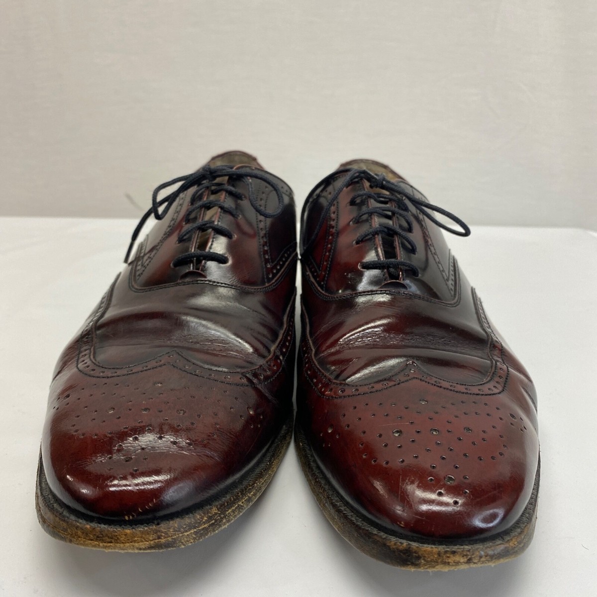 J. Murphy By Johnston Murphy Burgundy Wingtip Oxfords Dress 