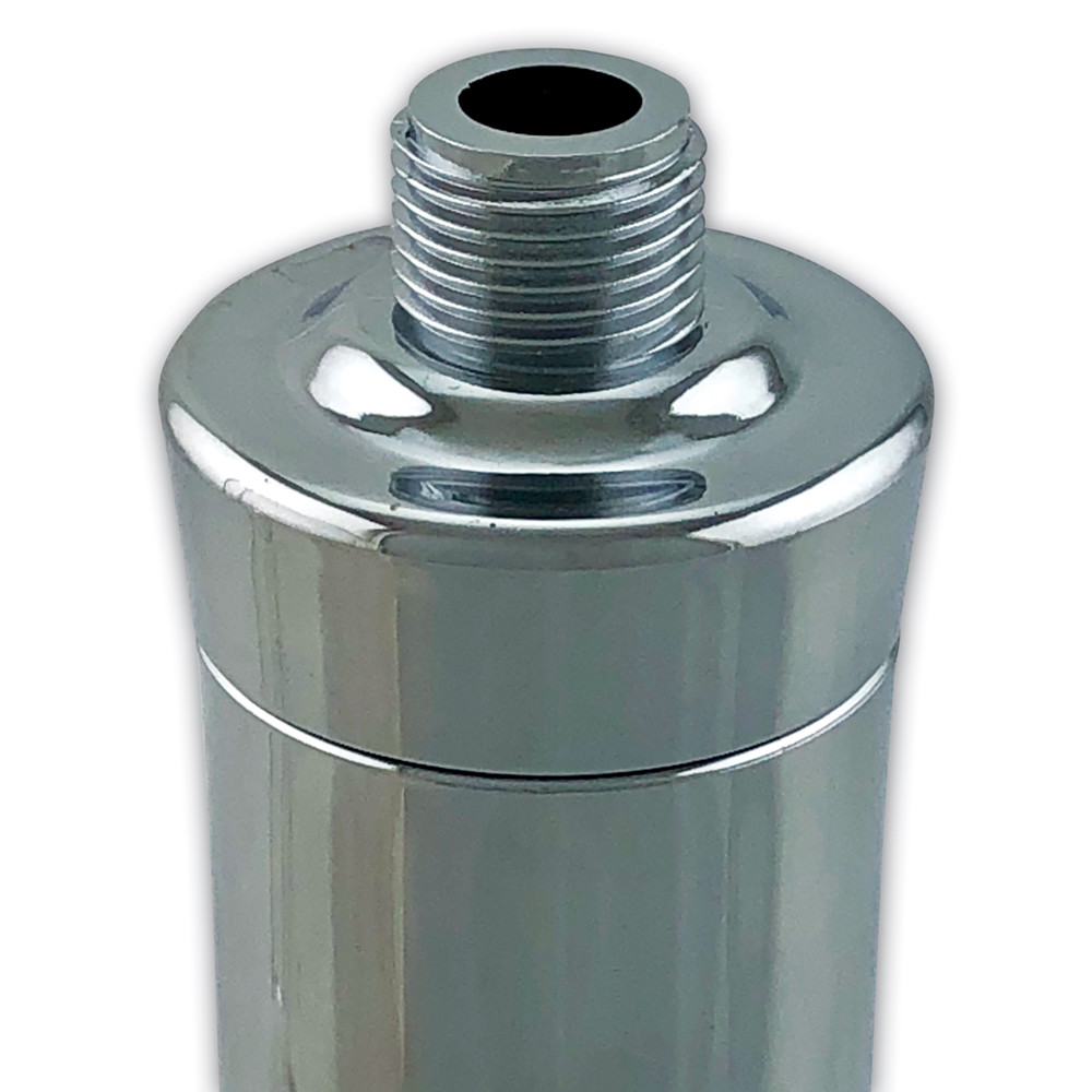 Finerfilters Complete Shower Water Filter – Chrome Inline Housing With Replacement Cartridge Included