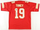 Kadarius Toney Signed Kansas City Chief Jersey (Beckett) 2021 1st Rnd Pk Gators — photo 1