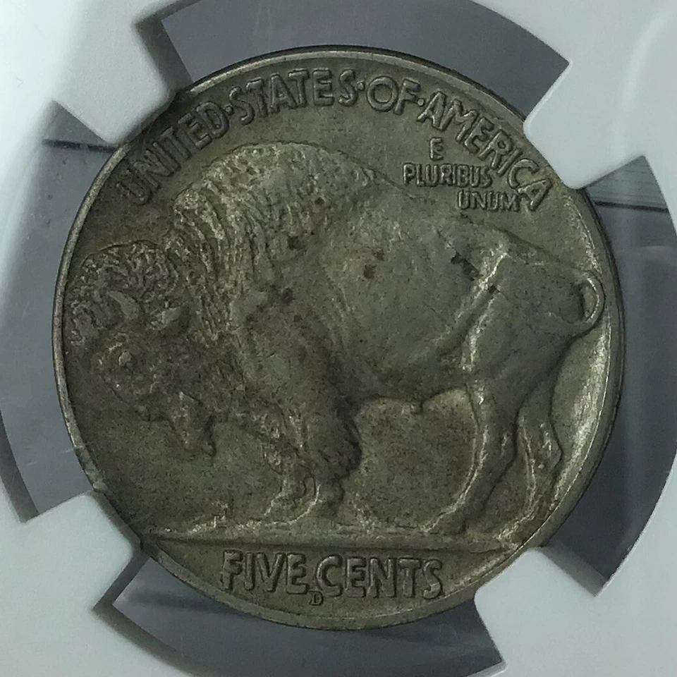 1915-D 5C Buffalo Nickel OBV&REV lamination NGC AU55 # - Image 4 of 4