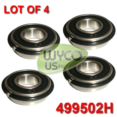 FOUR (4) WHEEL BEARINGS W/ RETAINER RING, GO-KARTS, 499502H, 5/8'' ID, 1-3/8'' OD