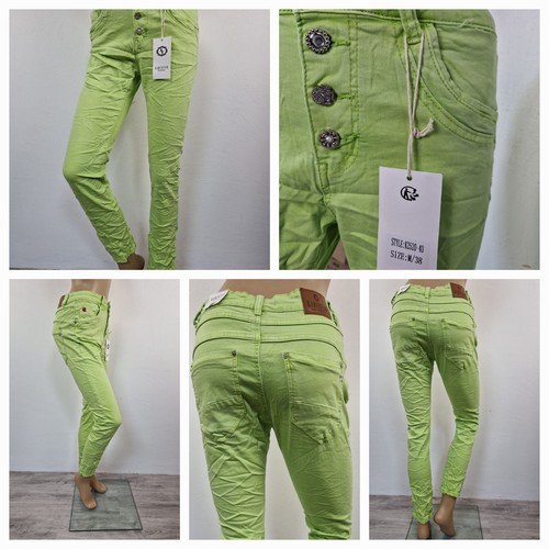 Karostar: TREND Boyfriend Baggy Jeans Hose 4 Farben Knopfleiste Gr. 38 - 48 - Bild 18 von 29