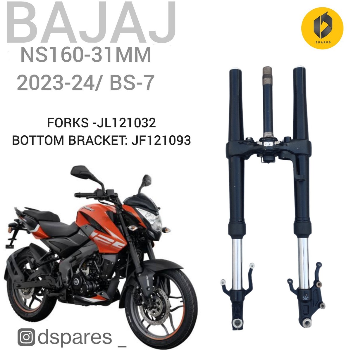 Fork Spring Bajaj Pulsar Front Shocker Price Fit For BAJAJ NS160