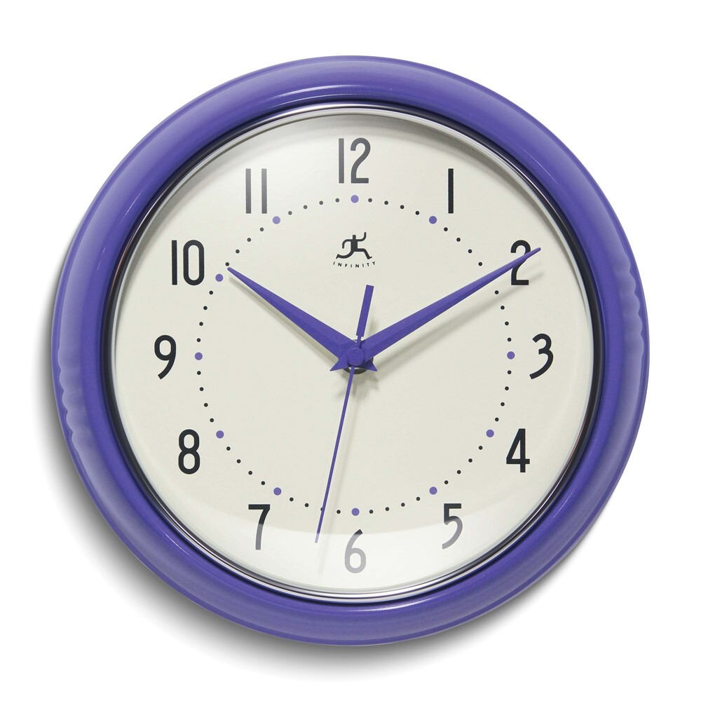 Veri Peri Retro 9.5 inch Metal Wall Clock