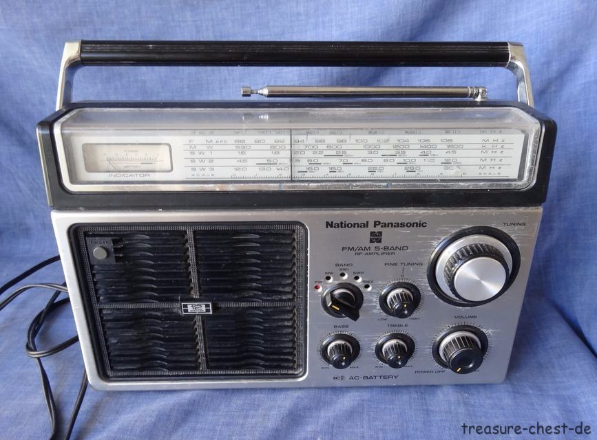 Rare Vintage NATIONAL PANASONIC 5 Band AM FM SW Radio ~ RF-1350 BA