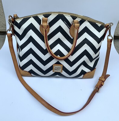 dooney and bourke chevron satchel