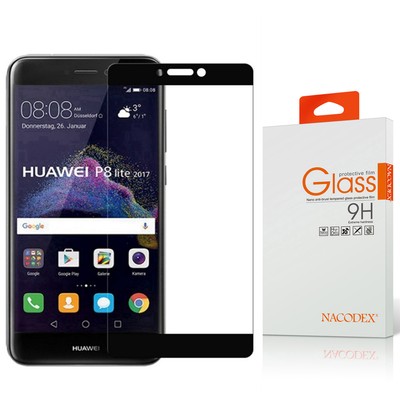 Nacodex Full Coverage Tempered Glass Screen Protector For Huawei P8 Lite 17 Ebay