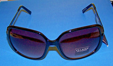 Claiborne - VILLAGER Sunglasses - BLACK FRAMES/GRAY EARPIECES/PINK 100 UV PROT