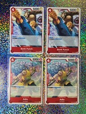 One Piece Card Game Regular: OP03-002 Adio; OP09-010 Bonk Punch