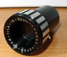 ANOMAR-SUPER Zoom Projectionlens 1:1,4/18-30 for 8mm Projectors.