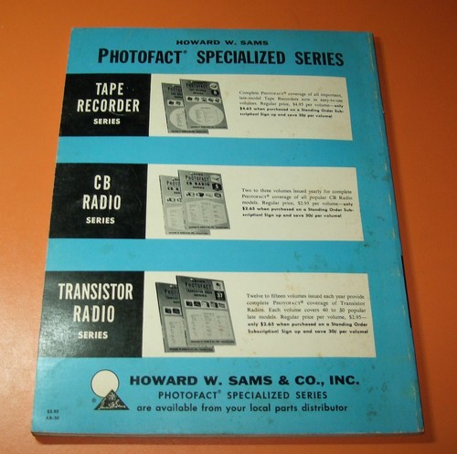 Sams Photofact Radio samochodowe Seria AR- Radio tranzystorowe Serwis TSM- Instrukcja U-PICK - Zdjęcie 45 z 378