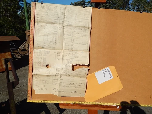 1963 Gottlieb SWEET HEARTS Service Schematic - damaged