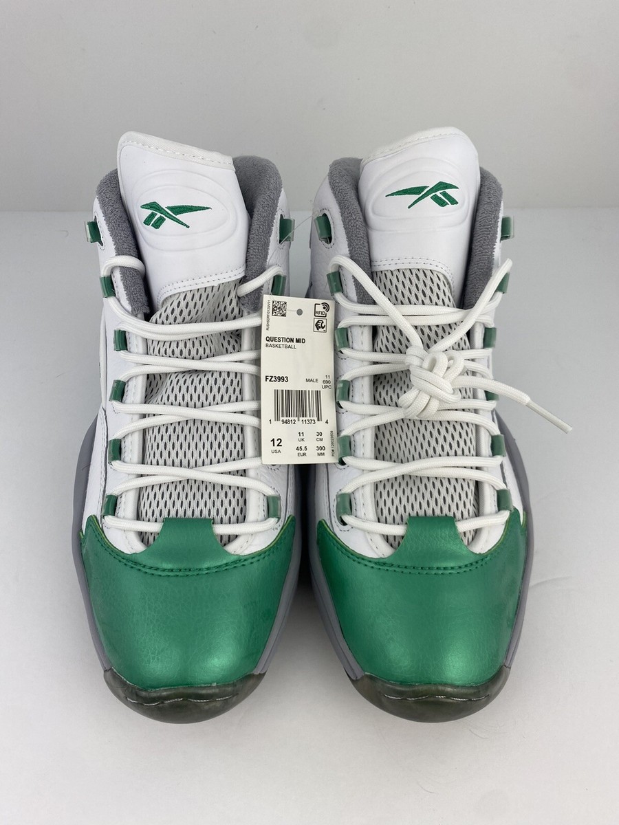 Reebok Question Mid \'Philadelphia Eagles\' Green/White FZ3993 Men\'s sz. 12 Size 12 - Reebok Question Mid Philadelphia Eagles for sale  main image 2