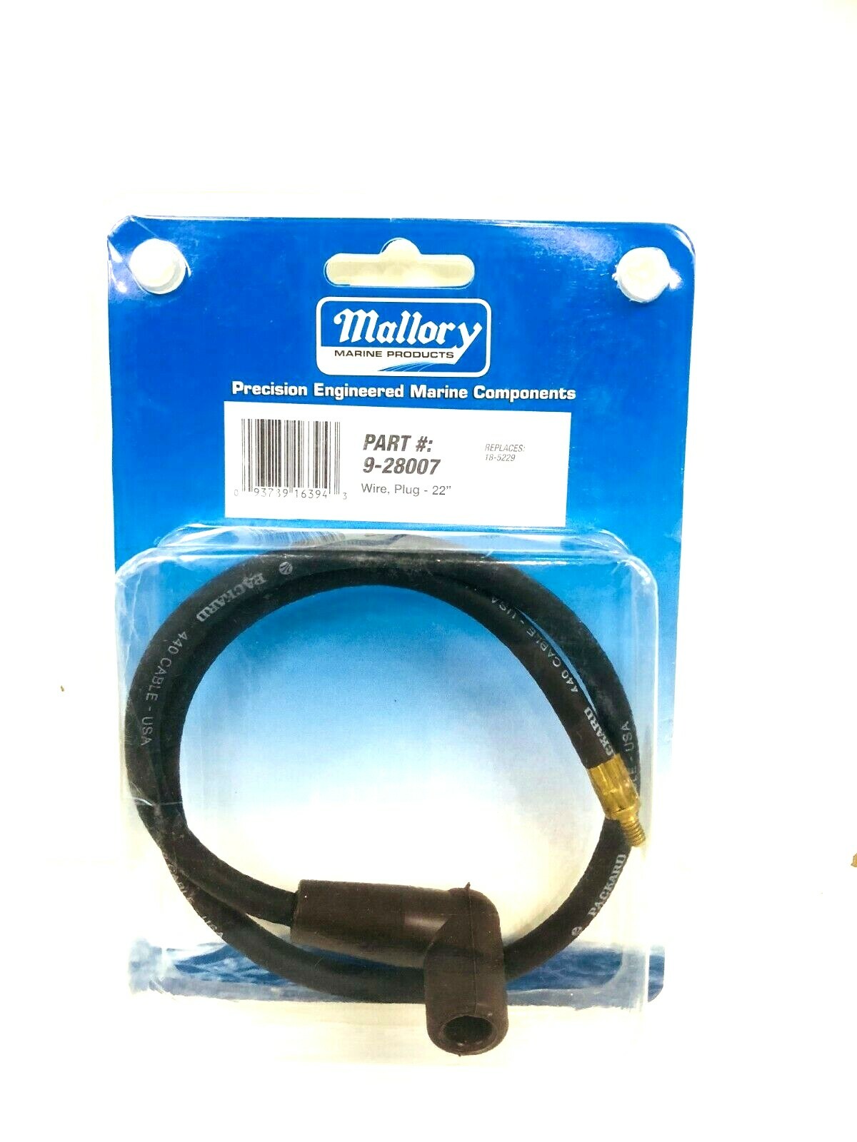 Mallory Marine Promaster 22" Spark Plug Wire 928007 (Replaces Sierra