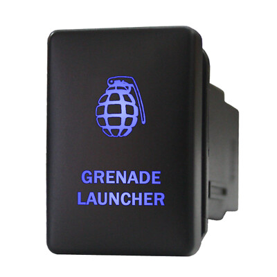 GRENADE LAUNCHER 9B88B Push switch 12V LED BLUE For Toyota Highlander RAV4