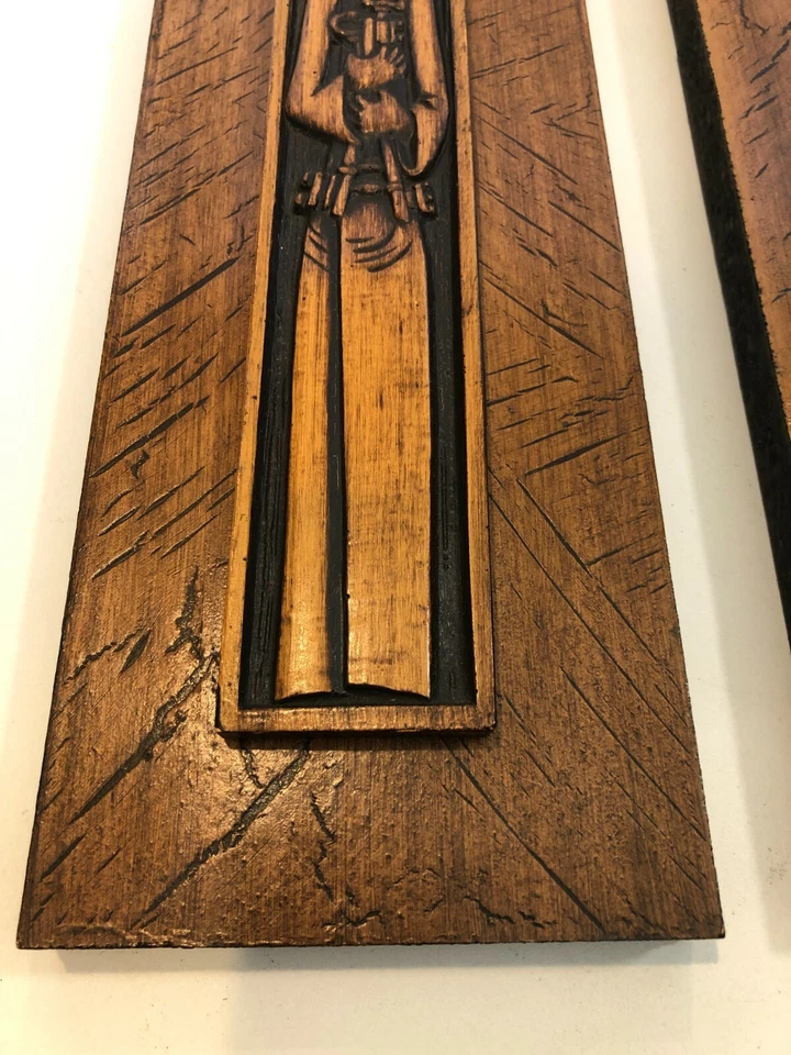 Par de arte en placa, collage Bob Davis, playa Laguna, 2" x 13" (imagen), 5" x 16" Foto 3 de 4