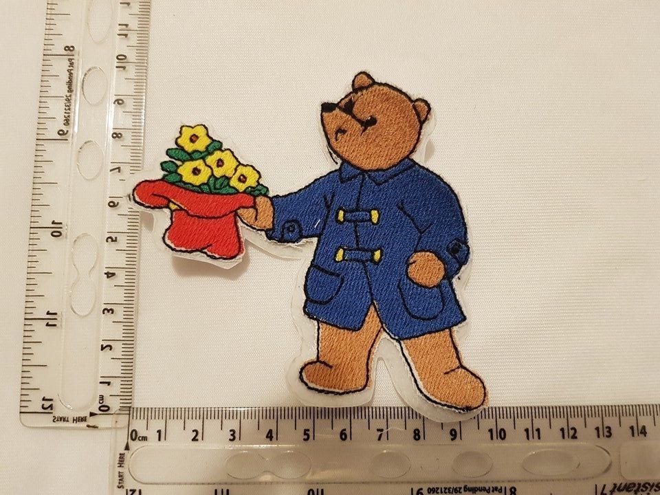  1 NEW SEW OR IRON ON PADDINGTON BEAR EMBROIDERED MOTIF PATCH BADGE APPLIQUE