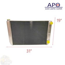 New Gm Chevy Universal Aluminum Radiator 31 X 19 X 3 2 Row Double Pass New Gm Chevy Universal Aluminum Radiator 31 X 19 X 3 2 Row Double Pass