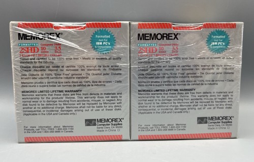 Memorex New HD 3.5” Disc 20 Pack Rainbow Discs Formatted for IBM - Picture 3 of 6