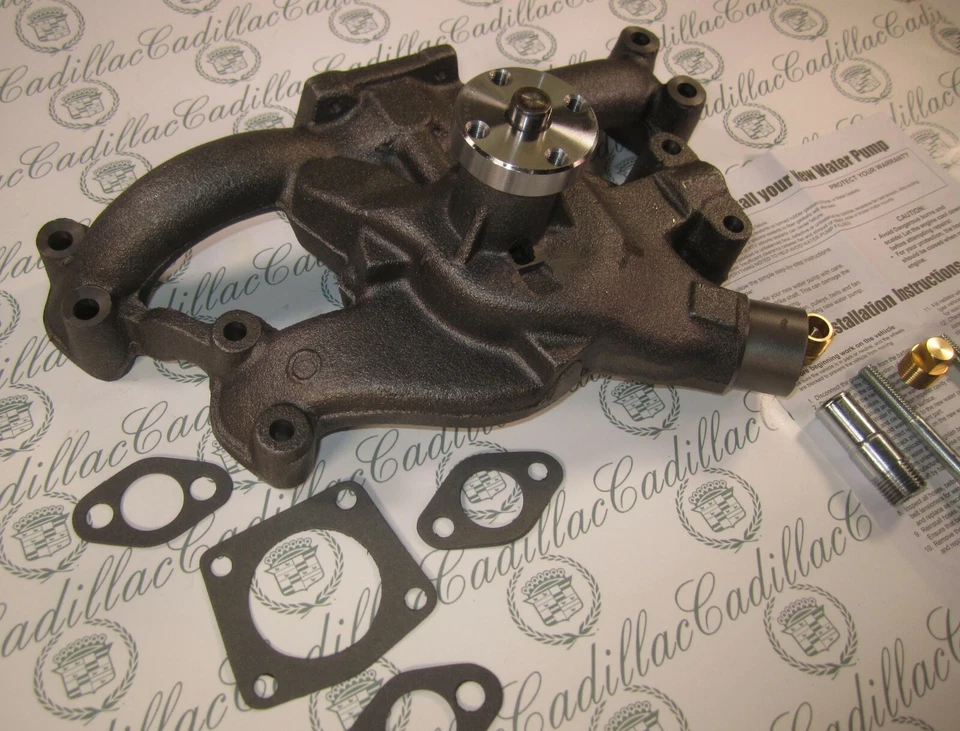 Bomba de agua Cadillac 1958-1962 | 365 390 V8 | Nueva con herrajes | Envío gratuito Foto 4 de 4