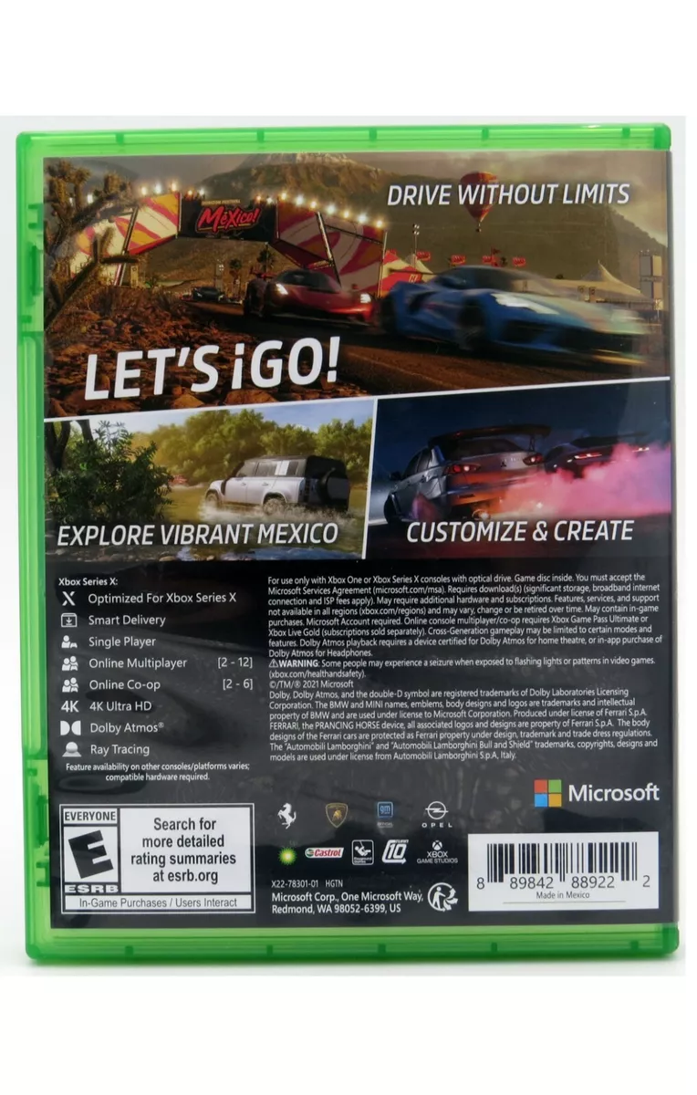 Forza Horizon 5: Edição Padrão - Xbox Series X, S, Xbox One, Windows 10