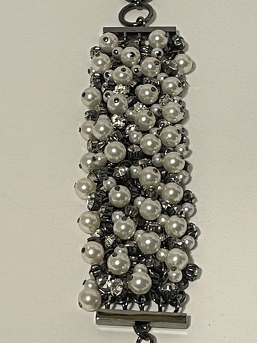 Premier Designs Schmuck verliebtes Armband Hämatit Glitzer Kunstperlen Strass - Bild 5 von 12