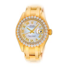 ROLEX 18K Yellow Gold 29mm Pearlmaster Masterpiece 80298 Factory Diamond Box 2