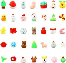35PCS Christmas Mochi Squishy Toys Christmas Toys Squishies for Kids Girls Boys