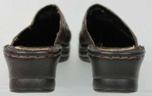 DR. SCHOLL'S Massaging Gel Insoles Brown Slip On Clogs Catalina Style Sz 7.5 GUC - Picture 8 of 10