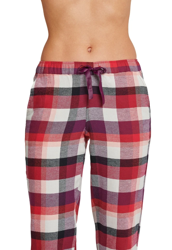 SCHIESSER Damen Hose warme lange Webhose Freizeithose Chillhose S-4XL Schlafhose - Bild 2 von 4