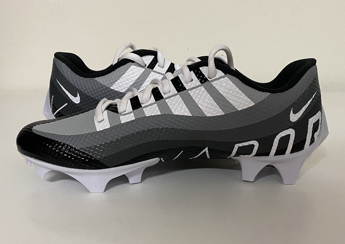 Nike Vapor Edge Speed 360 Mens Sz 8.5 Black Grey Football 