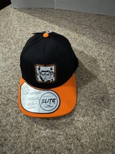 Naruto Adult One Size Fits All Orange & Black Snapback Flex Fit Brimmed Hat New