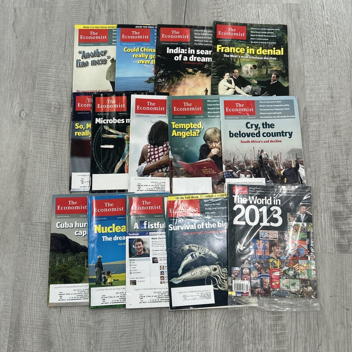 LOT of 14 The Economist Magazine 2012 Election Obama Romney The