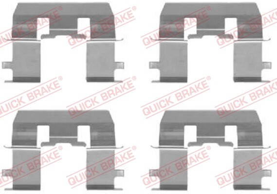 Quick Brake 109-1281 ZubehöRkit, Scheibenbremsbelag FüR Honda-image