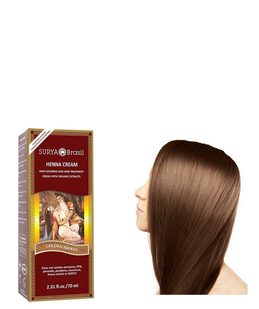 Surya Nature, Inc Крем с хной золотисто-коричневого цвета 2,31 унции крема