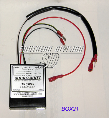 BOX21 Steuergerät Boyer Bransden spare Blackbox T150 Trident BSA Triumph Triple