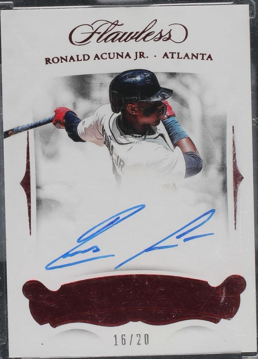 2018 Panini Flawless - Flawless Signatures Ronald Acuña Jr. #FS-RAJ ...