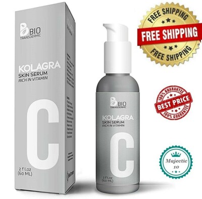 Kolagra Skin Serum Rich in Vitamin C Recommended Use Whitening Wrinkles 60ml