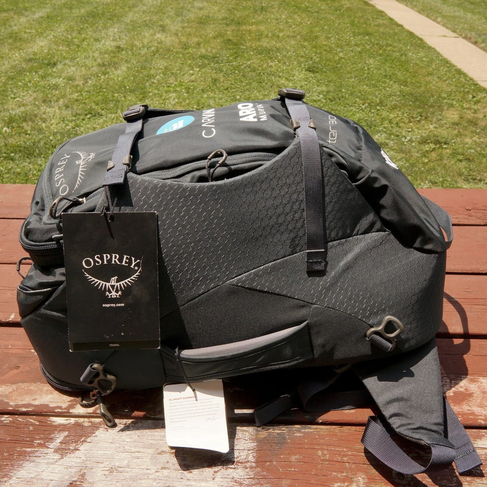 Mochila Osprey Porter 30 Llevar 30L Mochila de Viaje Kraken Azul Logotipos Carvana Foto 4 de 4
