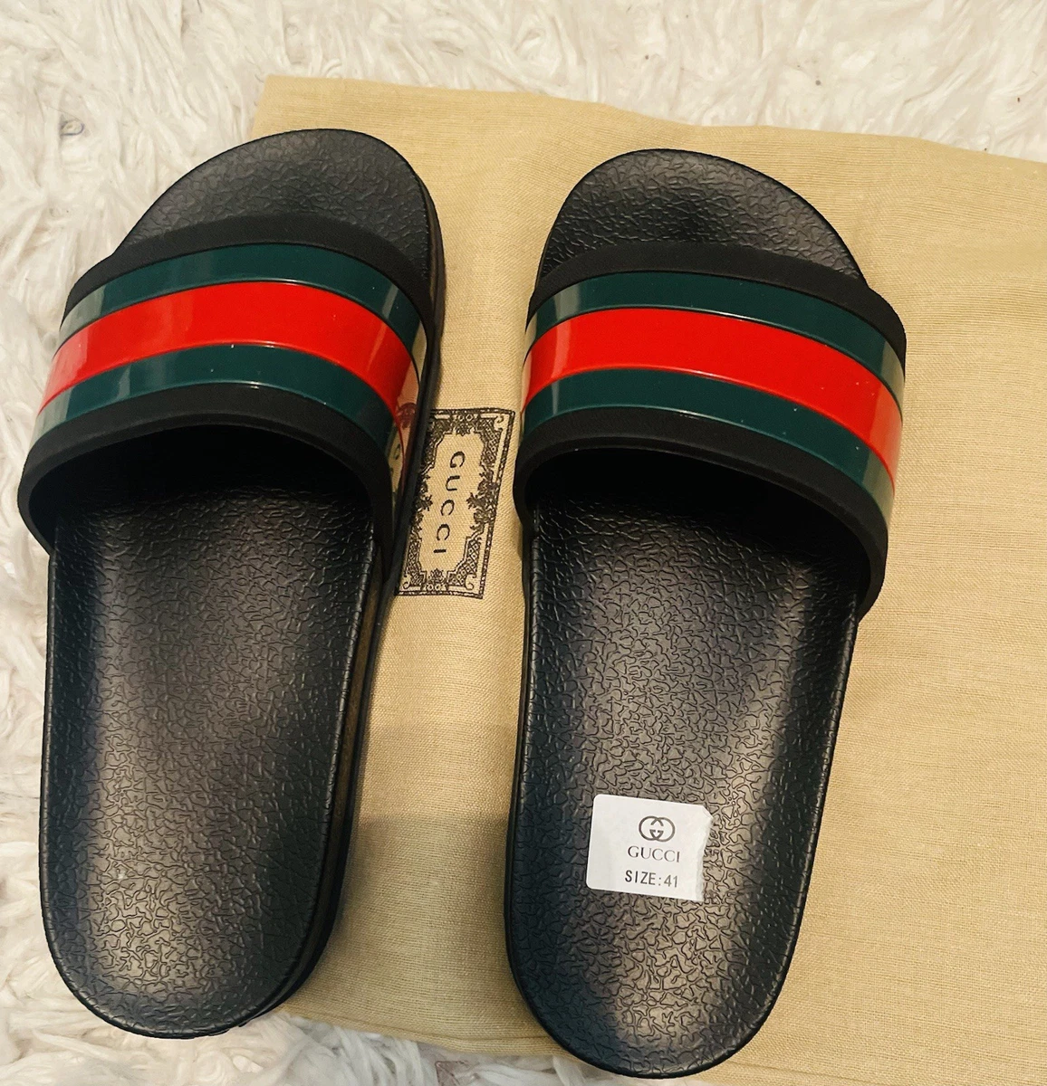 Gucci M Rubber Sandals for Men for sale | eBay