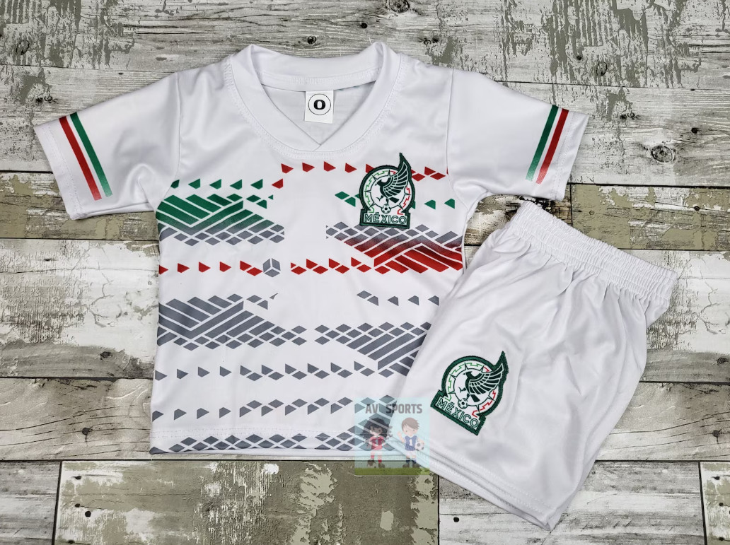 Mexico Retro Kids Soccer Jersey Set