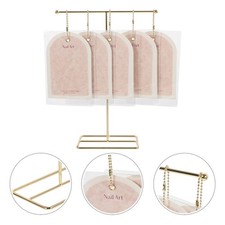  Ail Art Display Cards with Stand Cardboard for Nails Fake Presentation