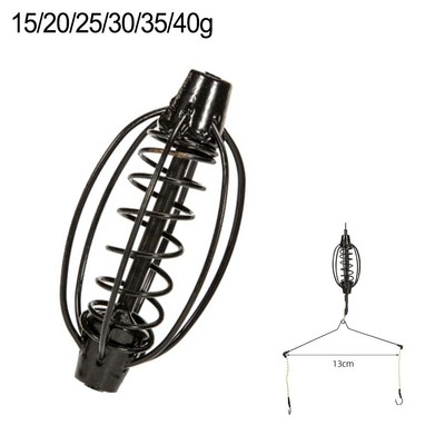 1x Bait Carp Fishing Feeder Fishing Baits Cages Hook Rig Set Feeder Tackle Parts