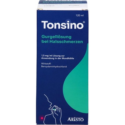 Tonsino Gurgel.b.hals.1,5mg/ml Lsg.z.anw.i.d.mundh 120ml - PZN 19129989
