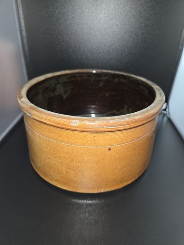 Vasija de gres vintage F. H. Cowden Harrisburg PA, 4 3/4" X 8 1/2" - Imagen 4 de 8