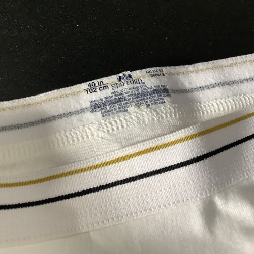 2-pk New Stafford Mens Full Cut Briefs Sz L 40 Cotton Vtg Comfort, Mis-Packaged - Picture 19 of 20