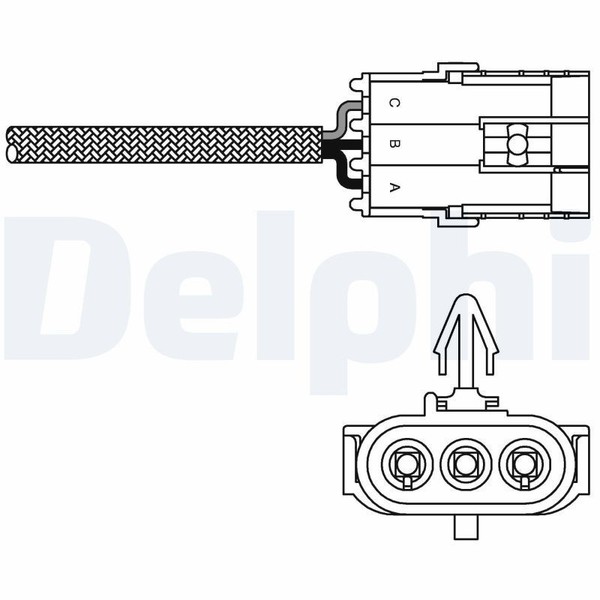 Delphi Lambdasonde ES10995-12B1 FüR Renault-image