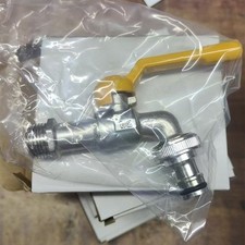 High Flow Brass Outdoor Faucet Freeze Proof Dual Outlet Water Tap for Gardening