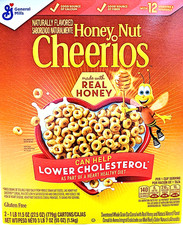 General Mills Cheerios Honey Nut Oats 2x27.5 Ounce Bags EXP 08/2026