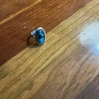 Vintage Sterling Silver Native American Navajo Turquoise Ring,